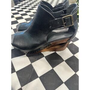 Dansko Sable Black tumbled Calf heel leather handmade size 40 women’s